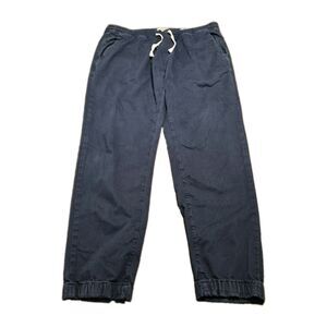 Marine Layer Saturday Jogger Pant Men Size XL Blue Elastic Drawstring (35x28.5)